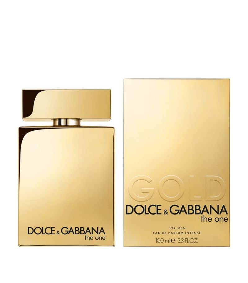 Dolce&Gabbana The One Gold men's 100ML fragrance bottle with a gold cap and sleek design.
