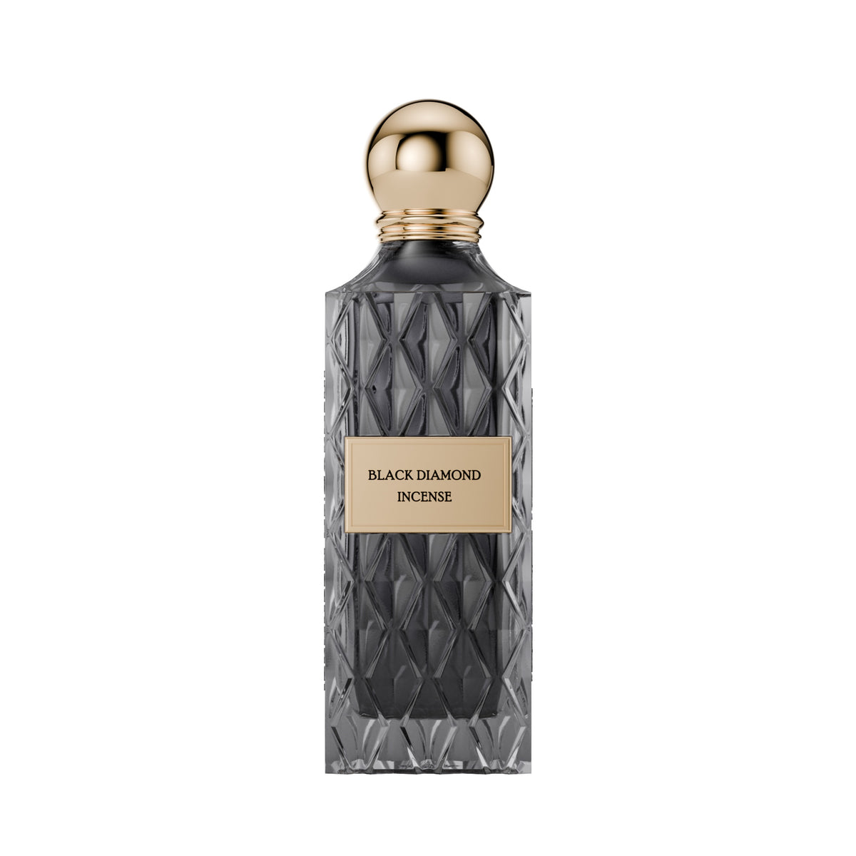 Black Diamond Incense by Ibrahim Al Qurashi in a 200ML bottle, featuring rich, fragrant incense with a dark, elegant packaging.
