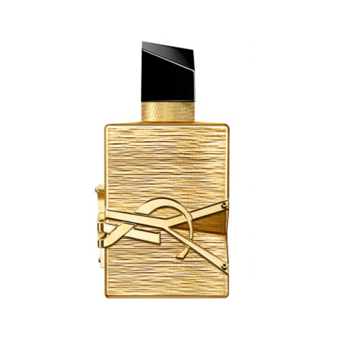 Yves Saint Laurent Libre Vanille Couture 90ML perfume bottle with elegant design and gold accents.