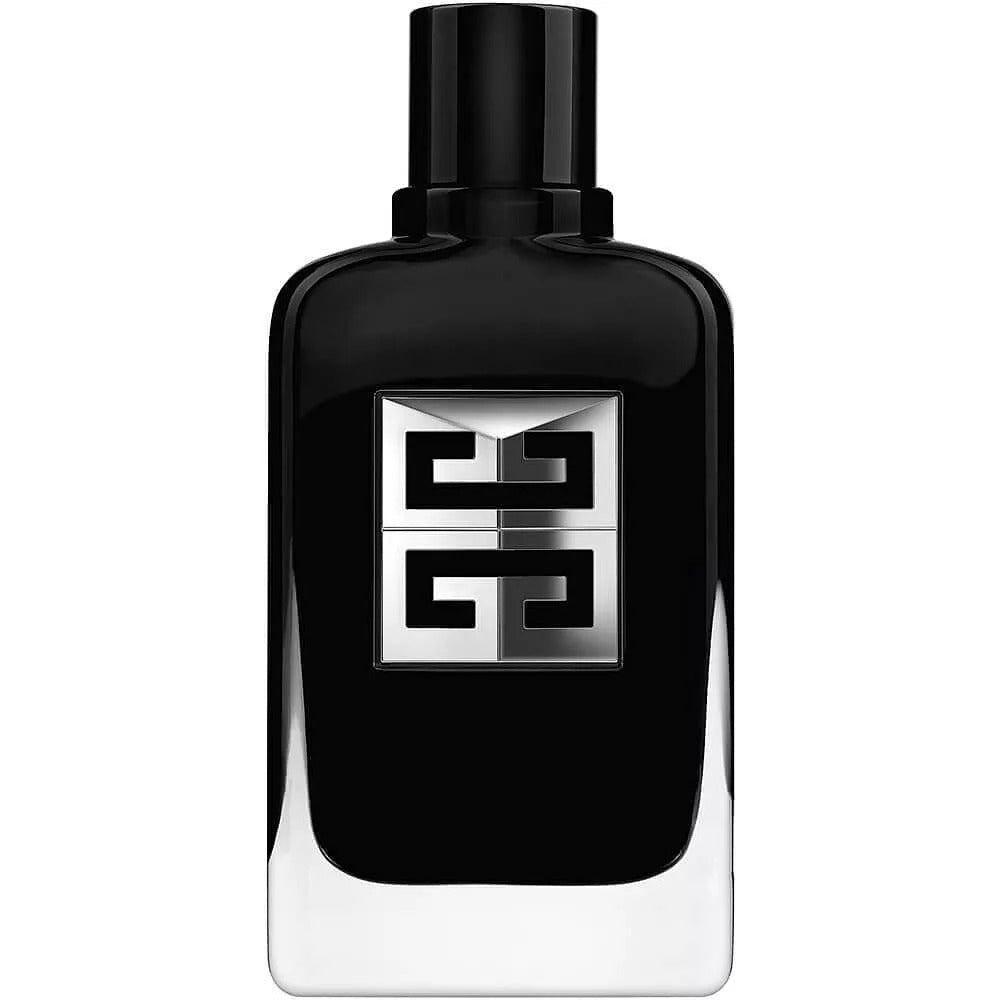 Givenchy Gentleman Society 100ml perfume bottle with sleek design and silver cap, displayed on a white background.