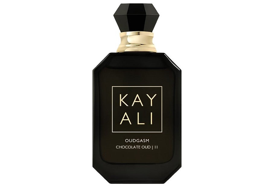 Kayali Oudgasm Chocolate Oud fragrance bottle, 100ml, with an elegant design and rich chocolate and oud scent profile.