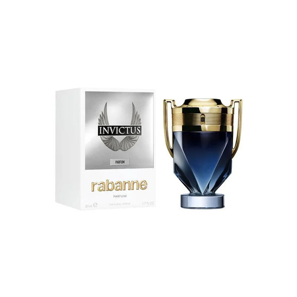 Invictus Parfum by Rabanne in a 100ml bottle, featuring sleek packaging and a luxurious fragrance design.