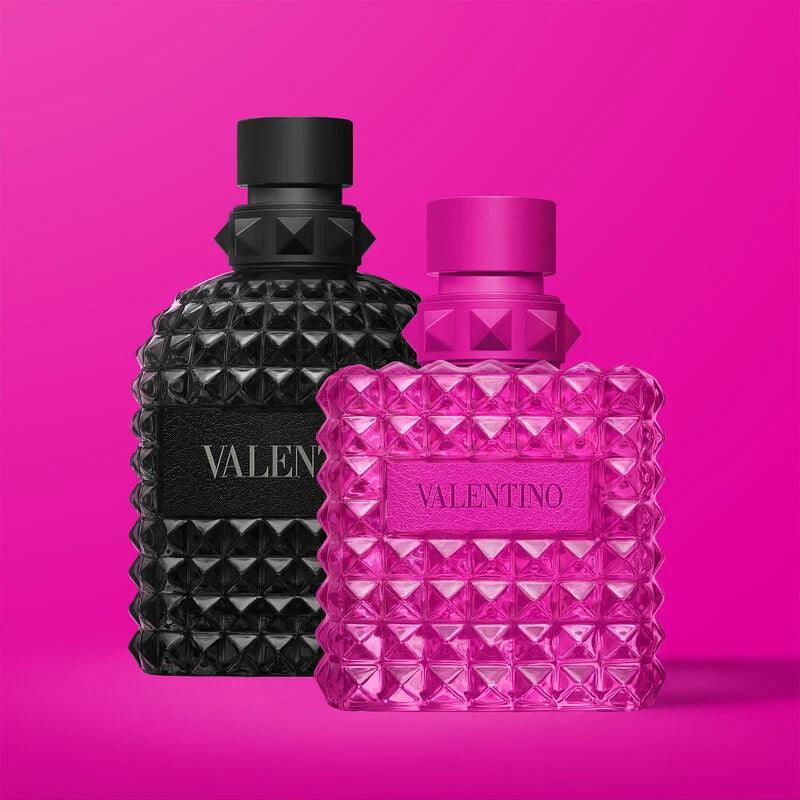 Valentino Born in Roma Rendez-vous Pink EDP 100ml perfume bottle with pink accents and elegant packaging.