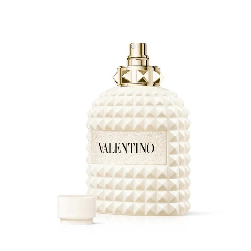Valentino Uomo Born in Roma Ivory perfume bottle, 100ML, with elegant design and clear branding on the label.