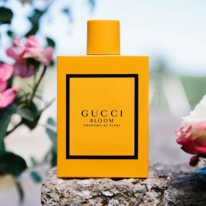 Gucci Bloom Profumo Di Fiori perfume bottle in 100ML with floral design and elegant packaging.