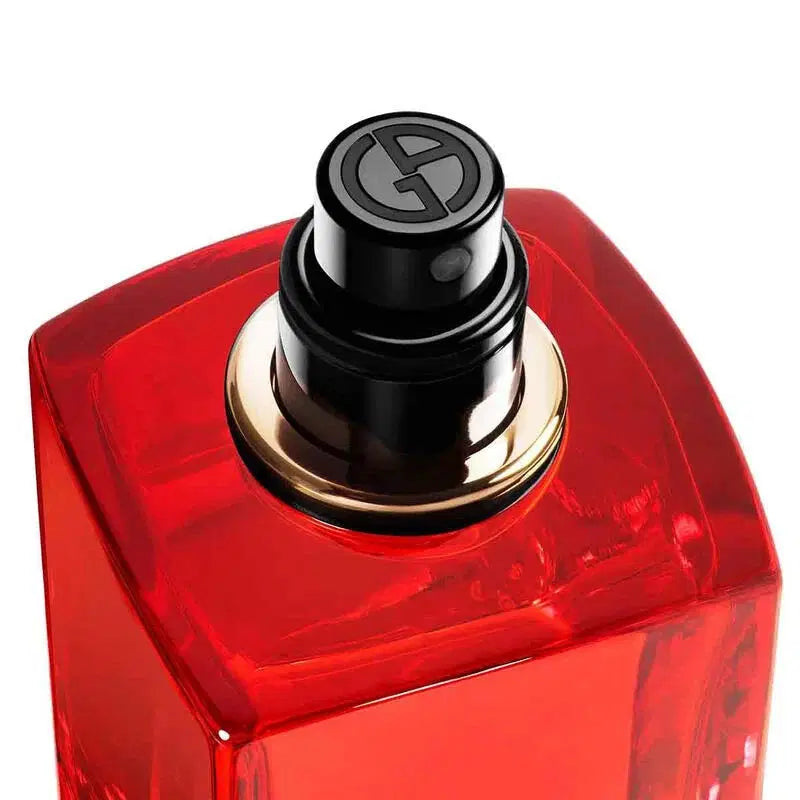 Giorgio Armani Si Passione Eclat Eau de Parfum 100ml bottle with elegant packaging and floral accents.