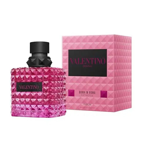 Valentino Born in Roma Donna Extradose perfume bottle, 100ml, with elegant design and floral fragrance details.