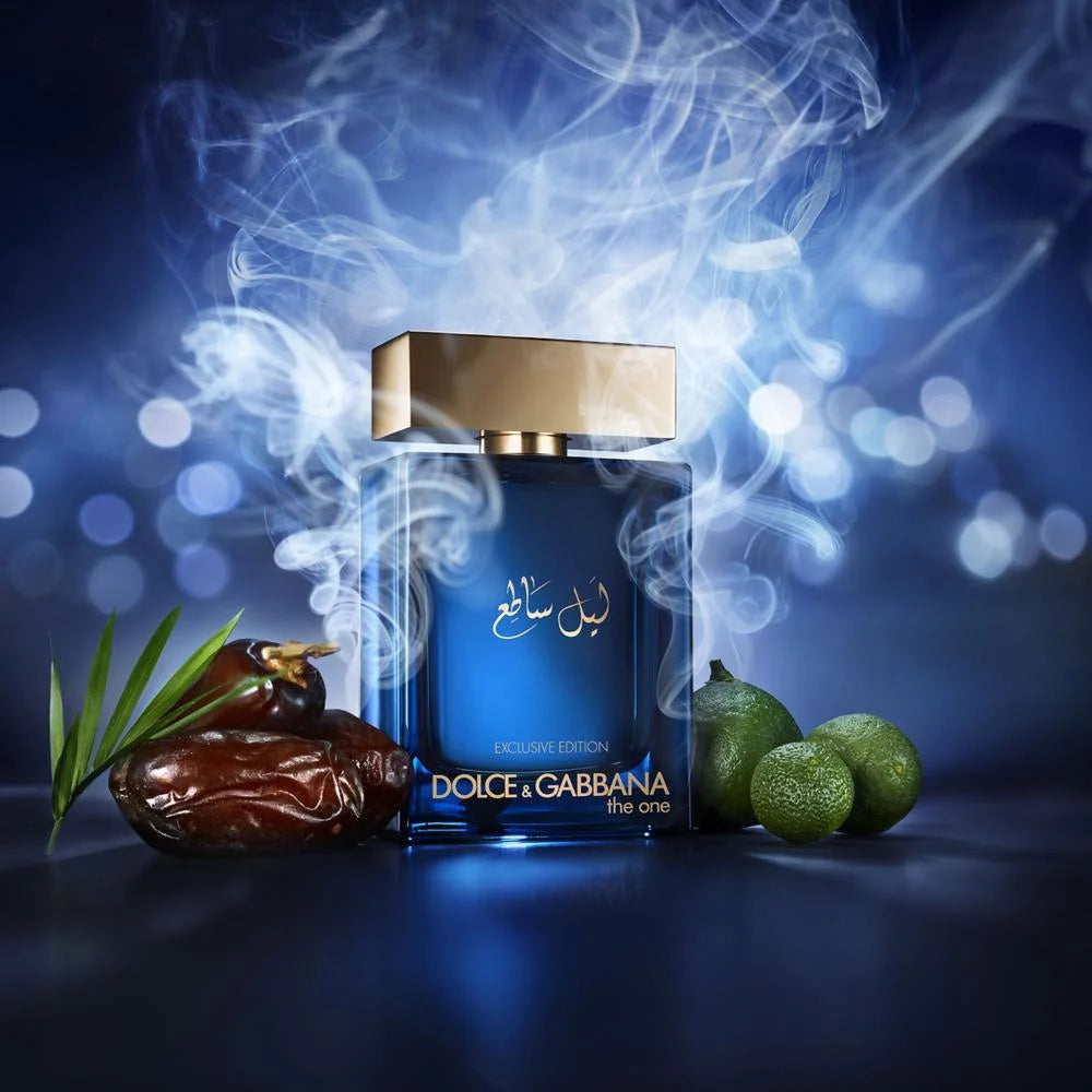 Dolce&Gabbana The One Luminous Night perfume bottle, 100ML, with elegant packaging and golden accents.