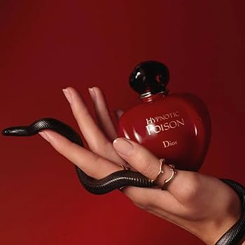 Dior Hypnotic Poison 100ml perfume bottle with a sleek, dark design and elegant cap, displayed on a neutral background.