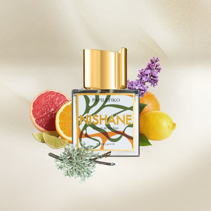Nishane Papilefiko 100ML perfume bottle with elegant packaging and a clear view of the fragrance label.