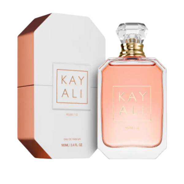 Kayali Musk 12 fragrance bottle, 100ml, with sleek design and elegant packaging, showcasing the popular perfume.