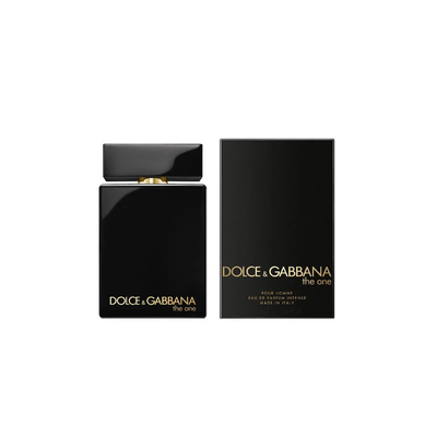 Dolce&Gabbana The One For Men Eau de Parfum Intense 100ML bottle with sleek black design and silver cap.