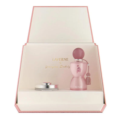Laverne Sense Collection jewelry box with velvet interior and multiple compartments for organizing accessories.