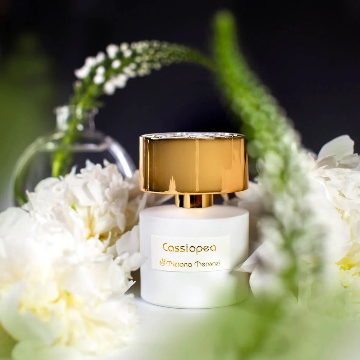 Cassiopea Tiziana Terenzi perfume bottle with elegant design, 100ml size, showcasing the luxurious Tiziana Terenzi fragrance.