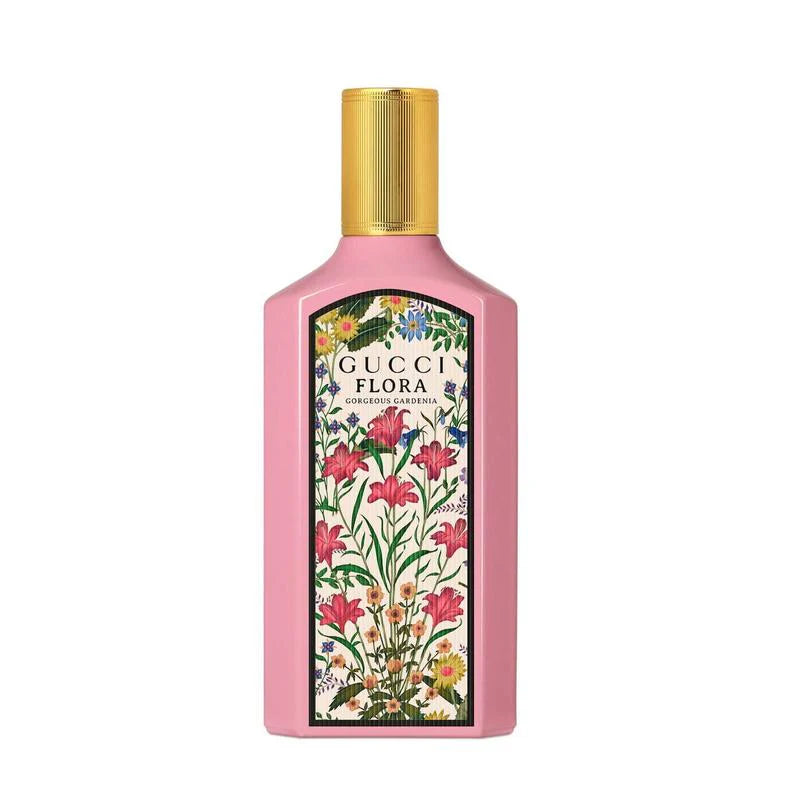 Gucci Flora Gorgeous Gardenia Eau de Parfum for women in a 100ml bottle, featuring a floral fragrance with gardenia notes.