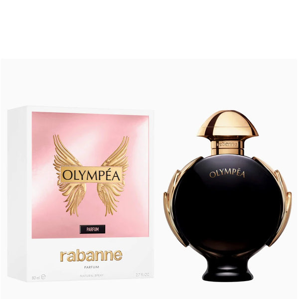 Paco Rabanne Olympéa Parfum for women in an 80ml bottle, featuring elegant packaging and floral fragrance design.