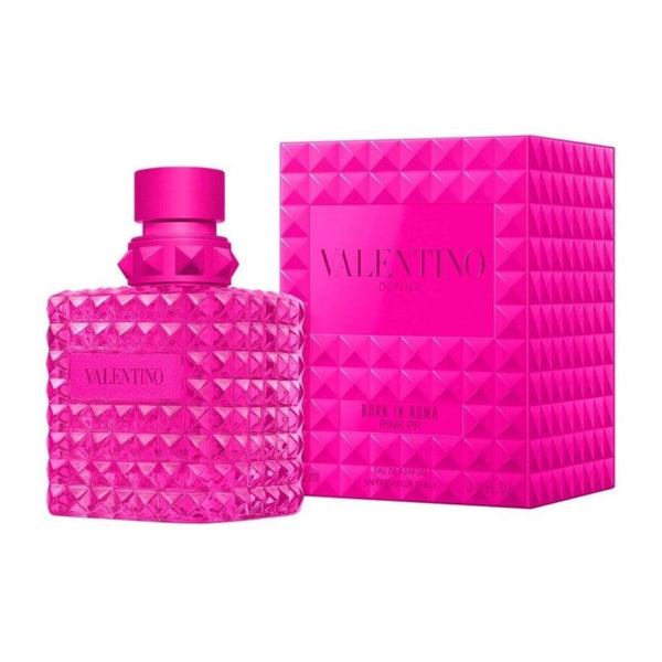 Valentino Born in Roma Rendez-vous Pink EDP 100ml perfume bottle with pink floral design and elegant packaging.