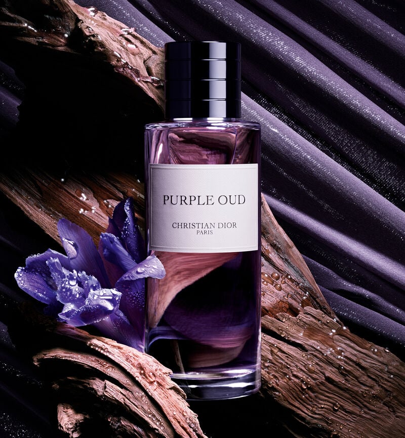 Dior Purple Oud perfume bottle, 125ml, with elegant purple and gold packaging, showcasing the luxurious fragrance design.