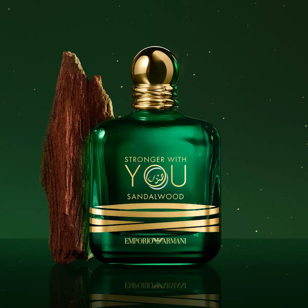 Giorgio Armani Stronger With You Sandalwood Eau de Parfum 100ml bottle with elegant packaging and sandalwood scent details