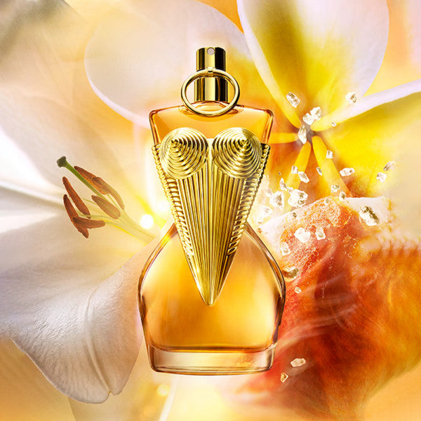 Jean Paul Gaultier Divine perfume bottle, 100ml, with elegant design and floral accents, showcasing the luxury fragrance.