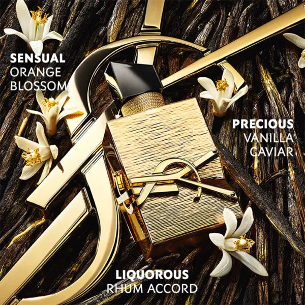 Yves Saint Laurent Libre Vanille Couture perfume bottle, 90ml, elegant design with a floral and vanilla fragrance theme.
