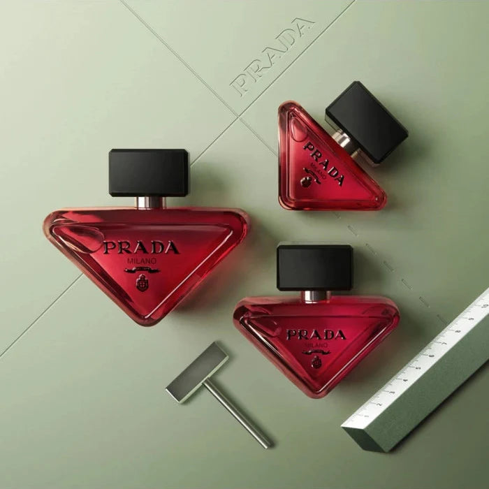 Prada Paradoxe Radical Essence women’s perfume bottle, 90ML, with elegant packaging and sleek design.