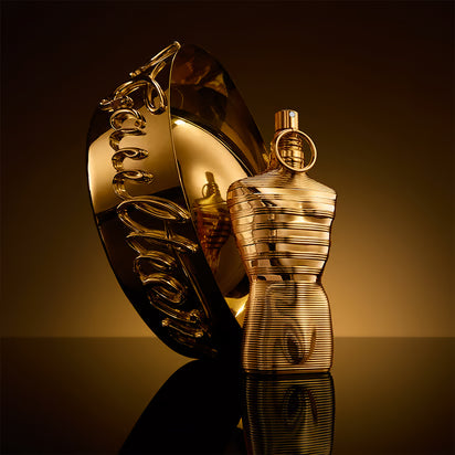 Jean Paul Gaultier Le Male Elixir Absolu 125ML perfume bottle with elegant design and clear branding.