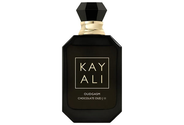 Kayali Oudgasm Chocolate Oud fragrance bottle, 100ml, with an elegant design and rich chocolate and oud scent profile.