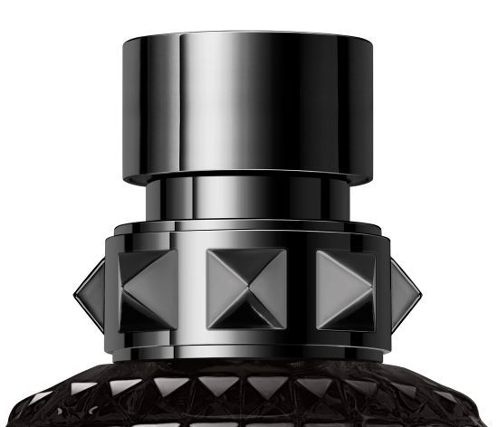 Valentino Uomo Intense Eau de Parfum 100ml bottle with sleek design and black cap, showcasing the fragrance packaging.