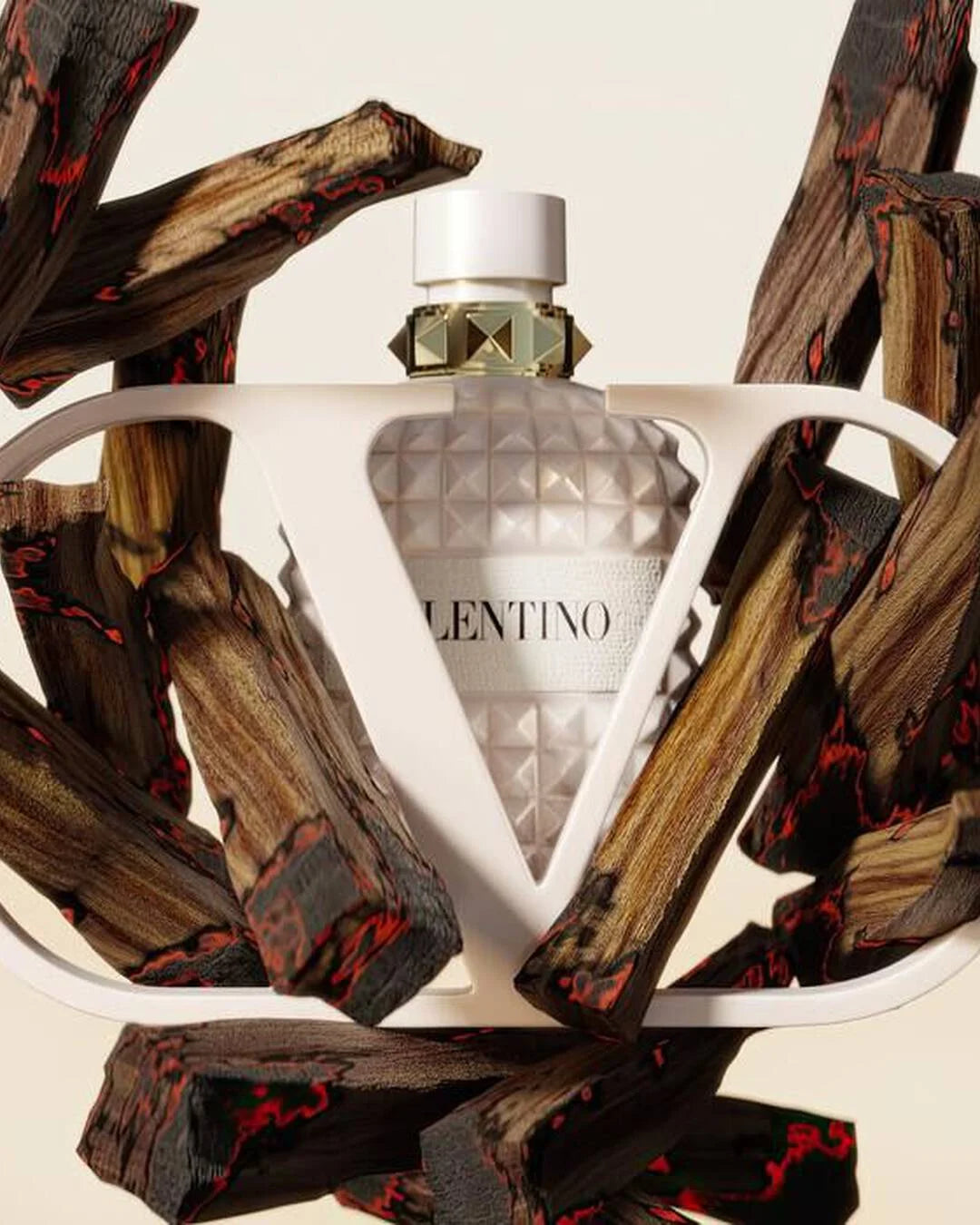 Valentino Uomo Born in Roma Ivory perfume bottle with elegant packaging, showcasing the 100ML fragrance for men.