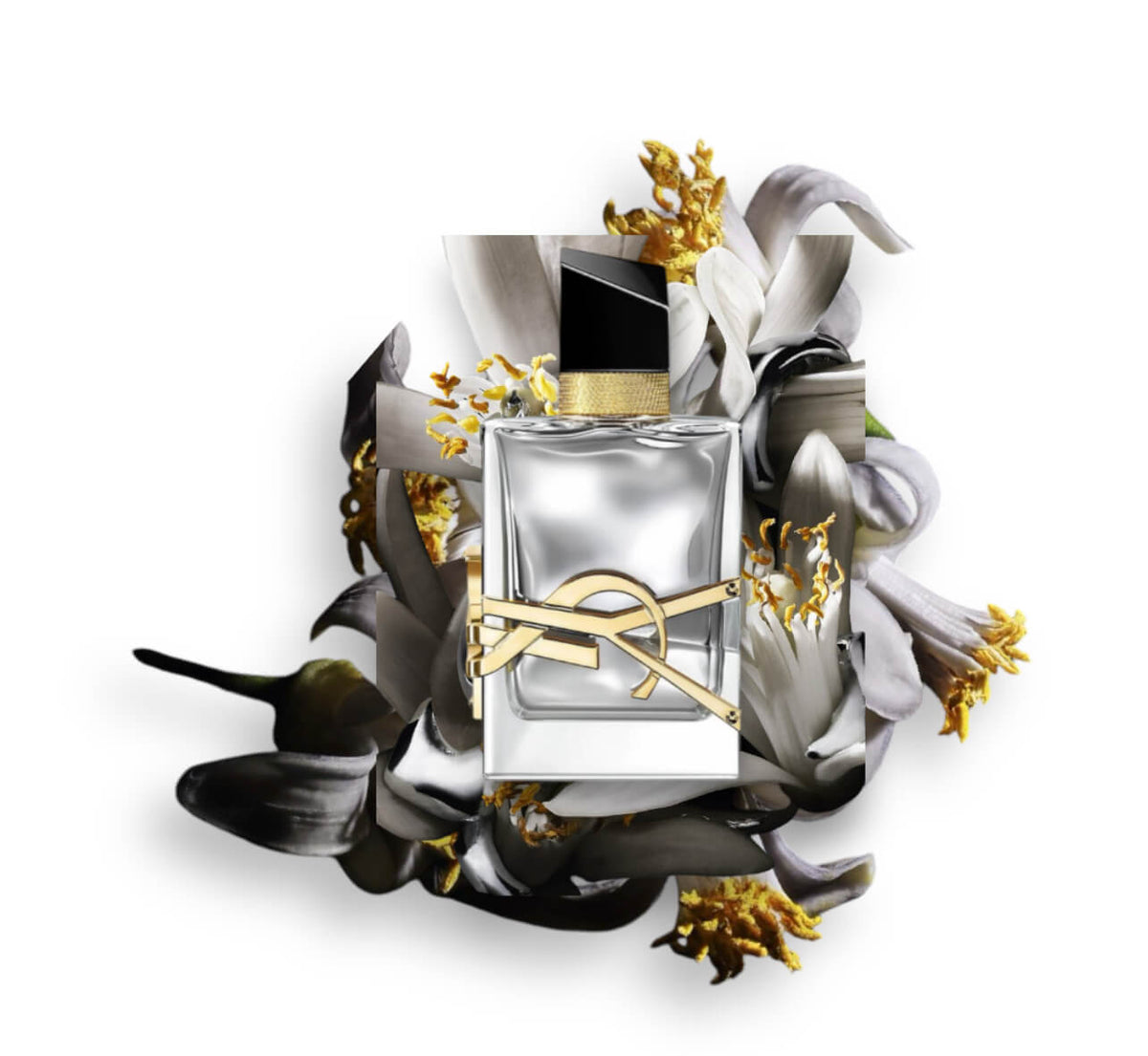 Yves Saint Laurent Libre L'Absolu Platine perfume bottle, 90ml with elegant design and gold accents.